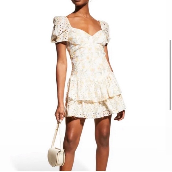 Bardot Dresses & Skirts - New: Bardot Broderie Ruffle Eyelet Dress. Size US 8